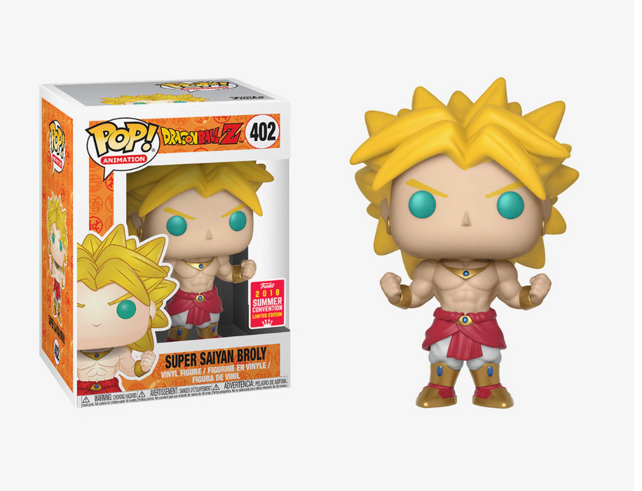 Funko POP! Animation: Dragonball Z - Super Saiyan Broly (2018 Summer Convention)(Damaged Box) #402
