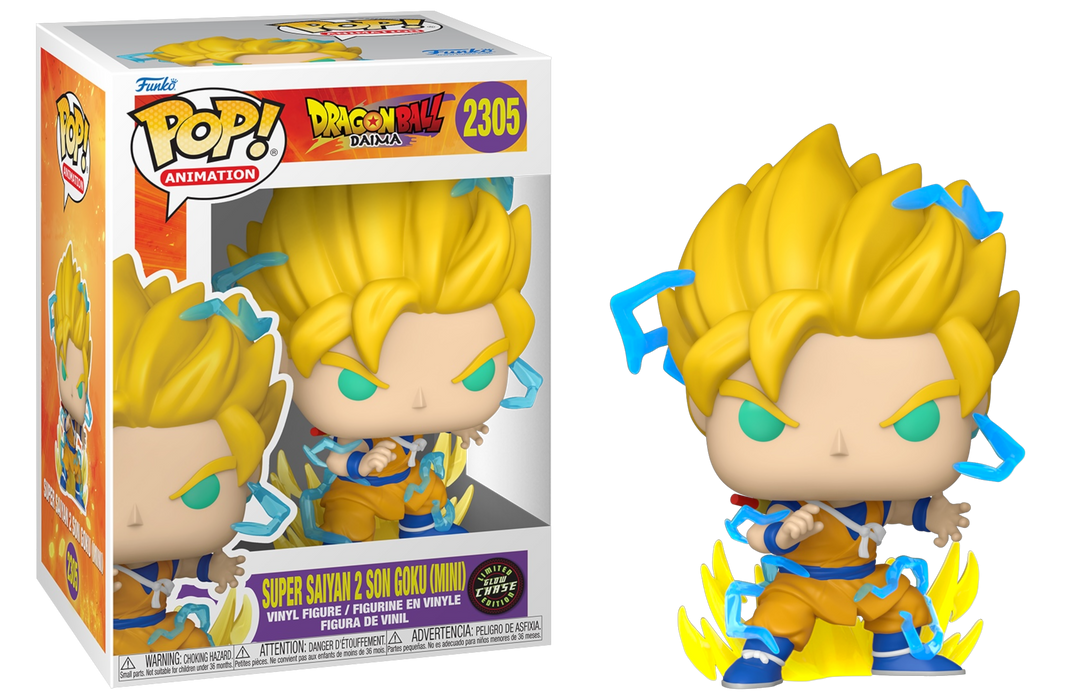 Funko POP! Animation: Dragon Ball Daima - Super Saiyan 2 Son Goku [Mini] (GiTD)(CHASE) #2305
