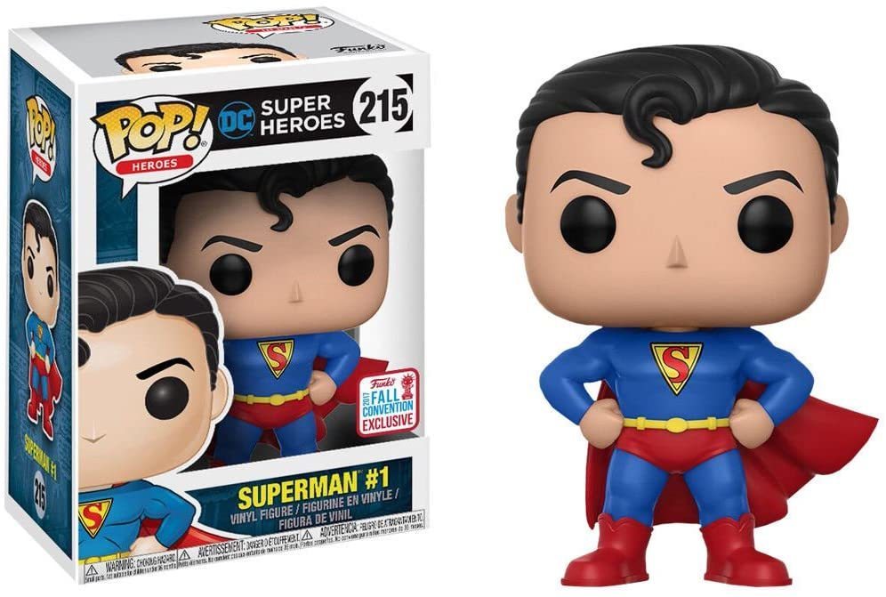 Funko POP! Heroes: DC Super Heroes - Superman #1 (2017 Fall Convention)(Damaged Box) #215