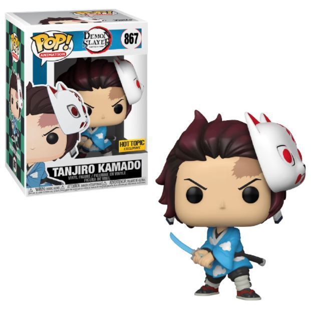 Funko POP! Animation: Demon Slayer - Tanjiro Kamado [Blue Sword] (Hot Topic)(Damaged Box) #867