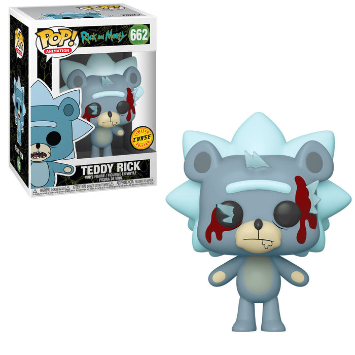 Funko POP! Animation: Rick & Morty - Teddy Rick (CHASE)(Damaged Box) #662
