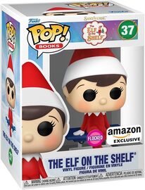 Funko POP! Books: The Elf on The Shelf (Flocked)(Amazon)(Damaged Box) #37