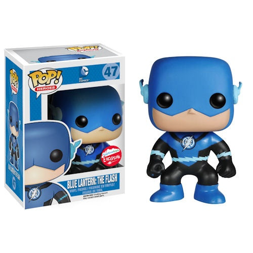 Funko POP! Heroes: DC Comics - Blue Lantern: The Flash (Fugitive Toys)(Damaged Box) #47