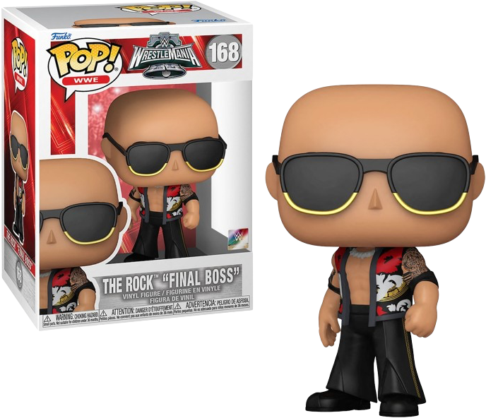 Funko POP! WWE: Wrestle Mania - The Rock "Final Boss" (Fanatics) #168