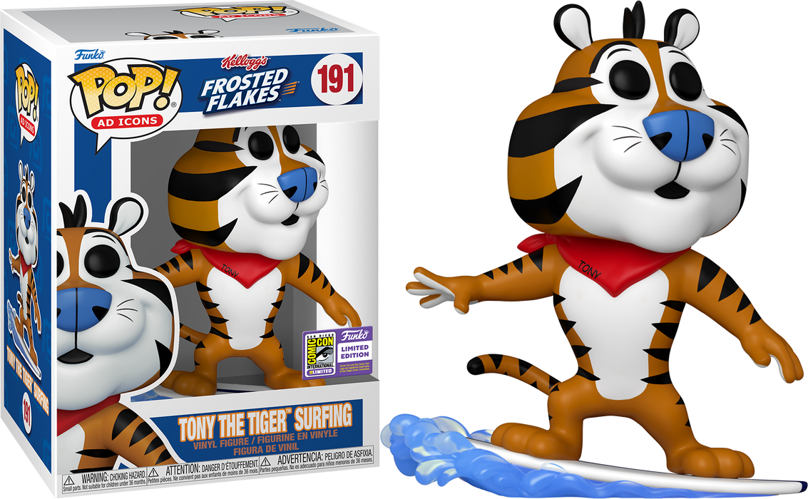 Funko POP! Ad Icons: Frosted Flakes - Tony The Tiger Surfing (2023 SDCC) #191