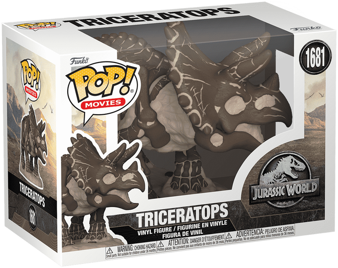 Funko POP! Movies: Jurassic World - Triceratops [Fossil] #1681