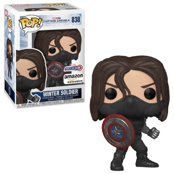 Funko POP! Marvel: Captain America The Winter Soldier - Winter Soldier [Shield](Amazon)(Damaged Box) #838