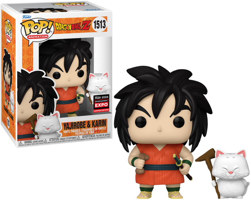 Funko POP! Animation: Dragon Ball Z - Yajirobe & Karin (2024 Entertainment Expo)(Damaged Box) #1513