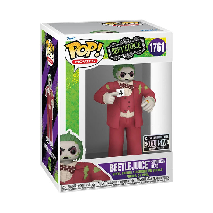 Funko POP! Movies: Beetlejuice [Shrunken Head] (Entertainment Earth) #1761