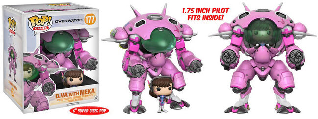 Funko POP! Games: Overwatch - D.VA with Meka [6 Inch] (Damaged Box) #177
