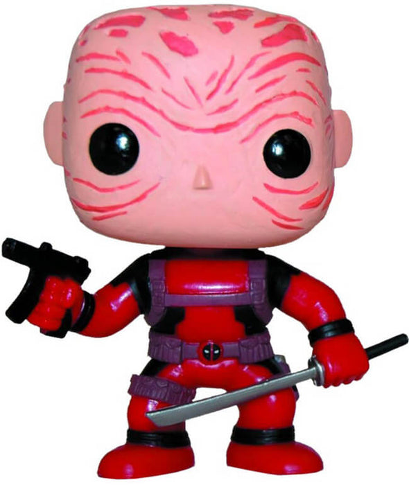 Funko POP! Marvel: Deadpool (Unmasked/Red)(PX Previews)(Damaged Box)[D] #29