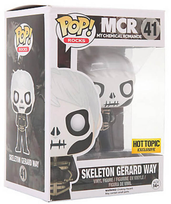 Funko POP! Rocks: MCR - Skeleton Gerard Way (Hot Topic)(Damaged Box) #41