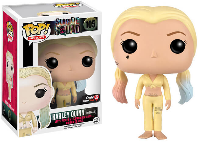 Funko POP! Heroes: Suicide Squad - Harley Quinn[HQ Inmate](GameStop)(Damaged Box)#105