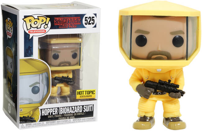 Funko POP! Television: Stranger Things- Hopper[Biohazard Suit](Hot Topic)(Damaged Box*) #525