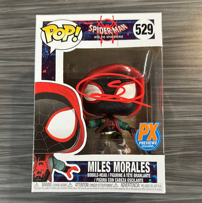Funko POP! Spider-Man Into The Spider-verse: Miles Morales (PX Previews)(Signed/ Shameik Moore/JSA)[B] #529