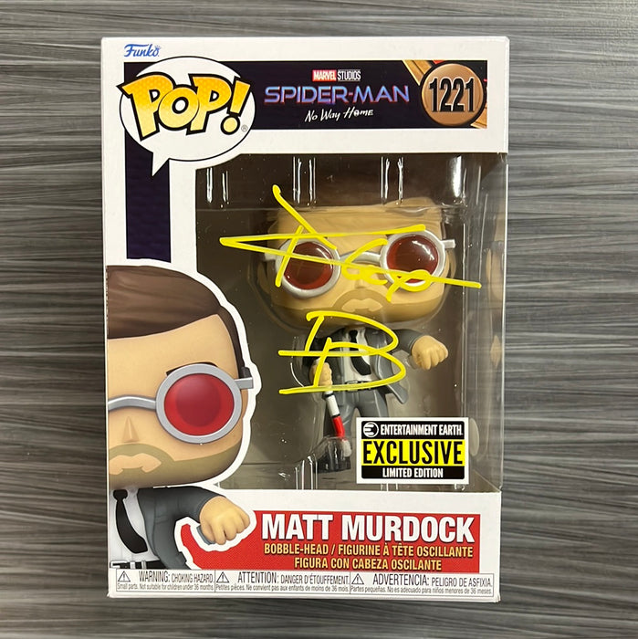 Funko POP! Marvel: Spider-Man No Way Home - Matt Murdock(Entertainment Earth)(Signed/Charlie Cox/JSA) #1221