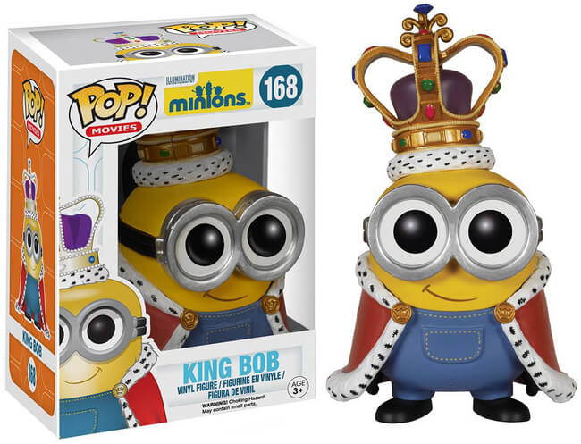 Funko POP! Movies: Minions - King Bob (Damaged Box) #168