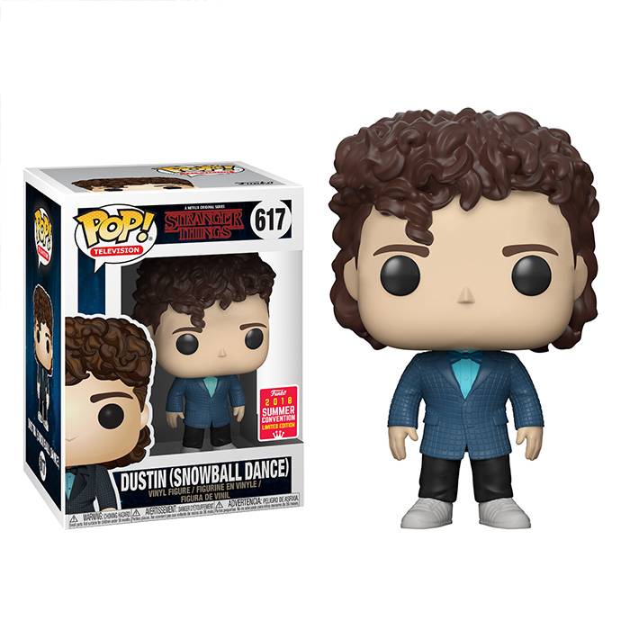 Funko POP! Television: Stranger Things- Dustin Snowball Dance (2018 Summer Convention)(Damaged Box) #617