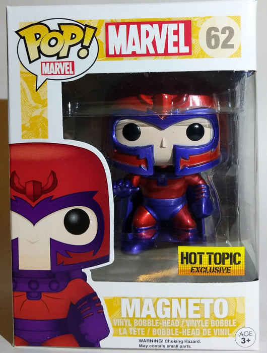 Funko POP! Marvel: Marvel - Magneto (Hot Topic)(Damaged Box) #62