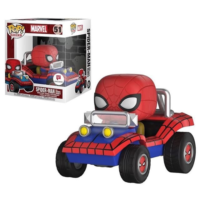 Funko POP Rides! Marvel: Spider-Man with Spider Mobile (Walgreens)(Damaged Box) #51