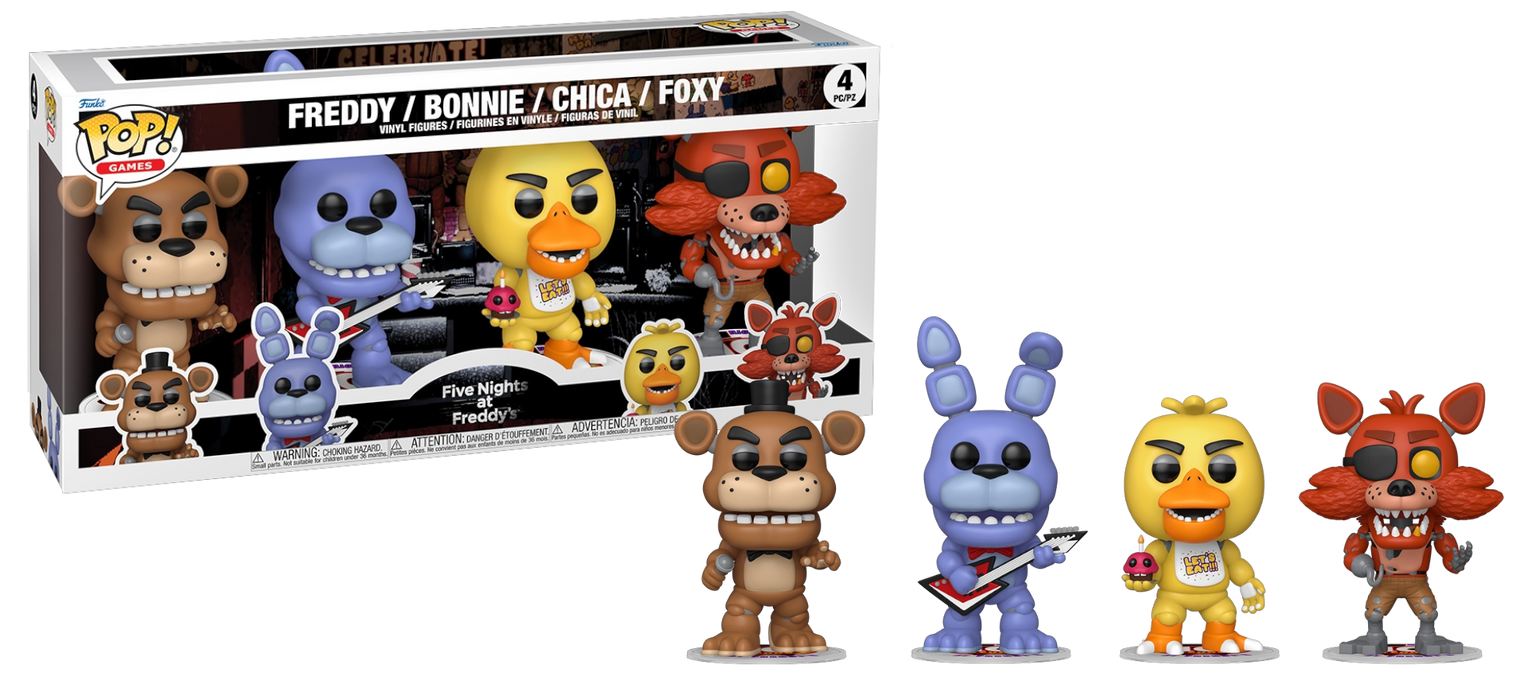 Funko POP! Games: Five Nights & Freddy's - Freddy / Bonnie / Chica / Foxy [4-Pack]
