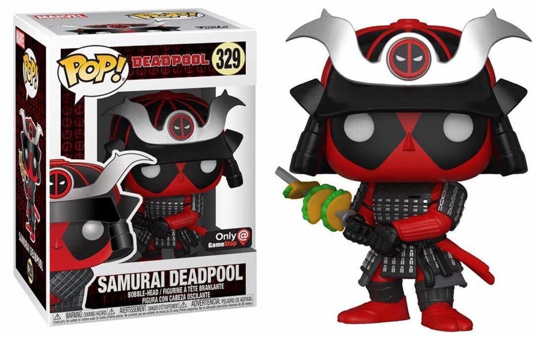 Funko POP! Deadpool: Samurai Deadpool (GameStop)(Damaged Box) #329