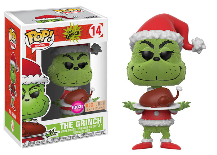 Funko POP! Books: The Grinch - The Grinch (Flocked)(Box Lunch) #14