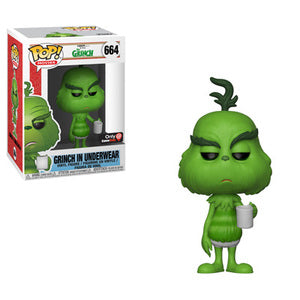 Funko POP! Movies: The Grinch - Grinch in Underwear (Game Stop)(Damaged Box) #664