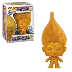 Funko POP! Trolls: Good Luck Trolls - Gold Troll (Diamond)(Funko)(Damaged Box) #08
