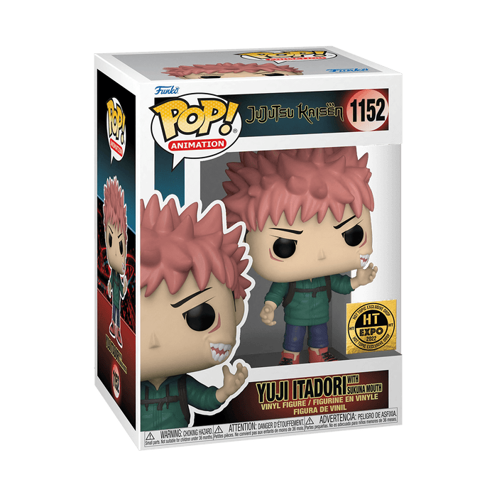Funko POP! Animation: Jujutsu Kaisen - Yuji Itadori w/ Sukuna Mouth (Hot Topic)(Damaged Box) #1152