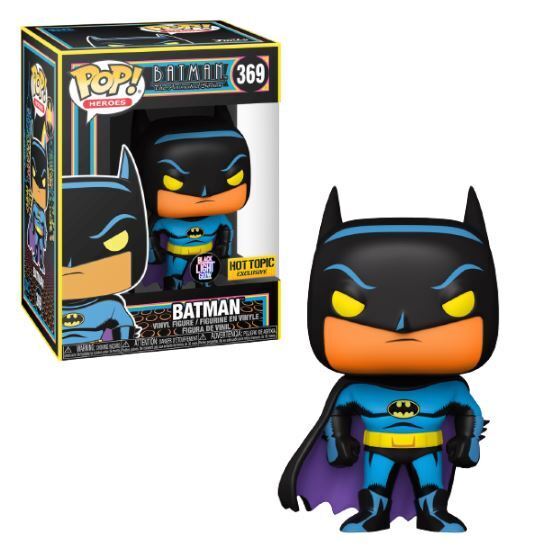 Funko POP! Heroes: Batman The Animated Series - Batman [Black Light](Hot Topic) #369