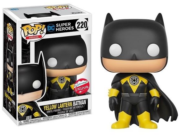 Funko POP! Heroes: DC Super Heroes - Yellow Lantern Batman (Fugitive Toys) #220