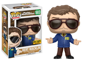 Funko POP! Television: Parks and Recreation - Bert Macklin [Error Box] (Hot Topic) #503