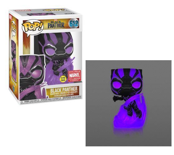 Funko POP! Marvel: Black Panther (GiTD)(Marvel Collector Corps) #612