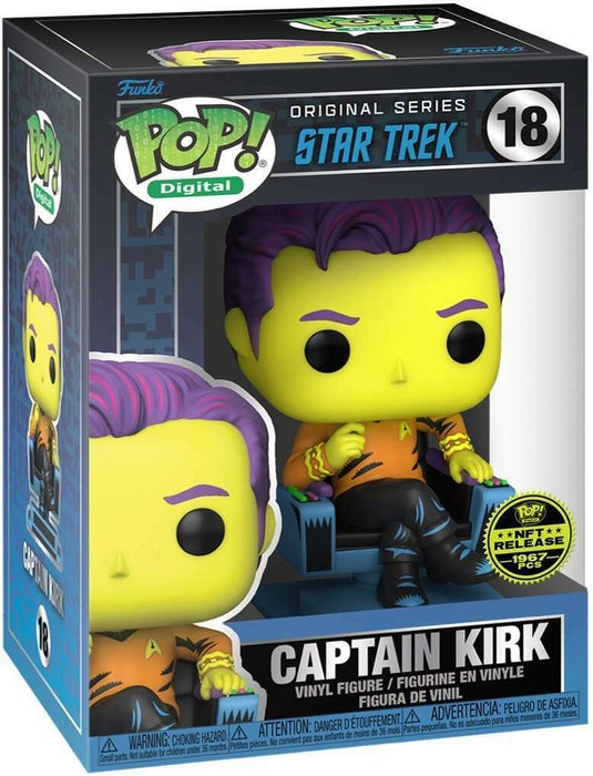 Funko POP! Digital: Star Trek - Captain Kirk (NFT Release)(1967 PCS)(Damaged Box) #18