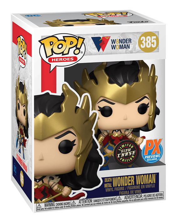 Funko POP! Heroes: Wonder Woman - Death Metal Wonder Woman (PX Previews)(CHASE)(GiTD) #385