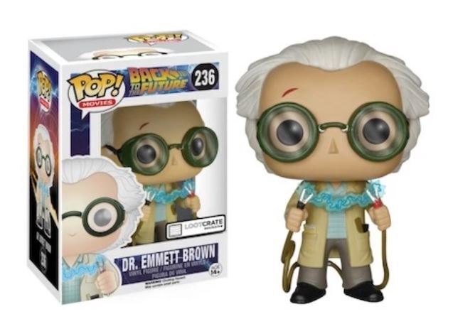 Funko POP! Movies: Back To The Future - Dr. Emmett Brown (LootCrate)(Damaged Box) #236