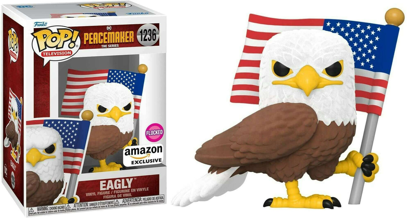 Funko POP! Television: Peacemaker - Eagly (Flocked)(Amazon)(Damaged Box) #1236