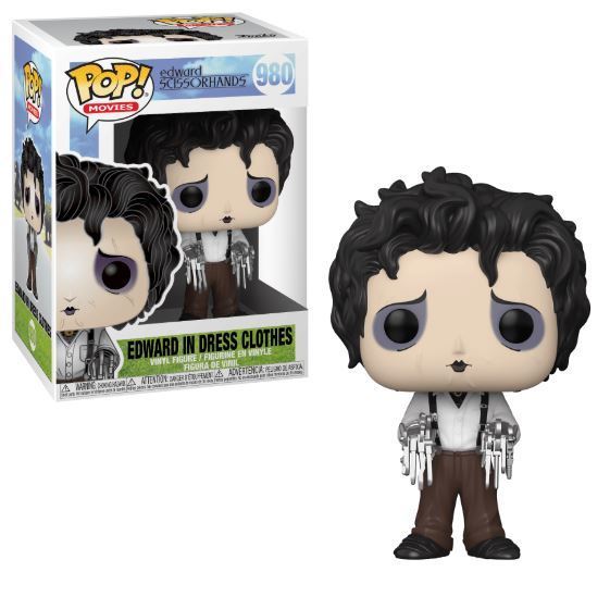 Funko POP! Movies: Edward Scissorhands - Edward In Dress Clothes (Signed/Johnny Depp/Beckett)(Damaged Box) #980