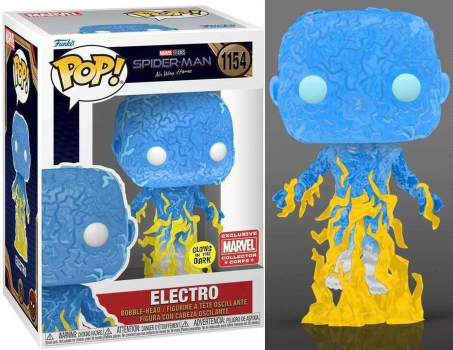 Funko POP! Marvel: Spider-Man No Way Home - Electro (GiTD)(Marvel Corps) #1154