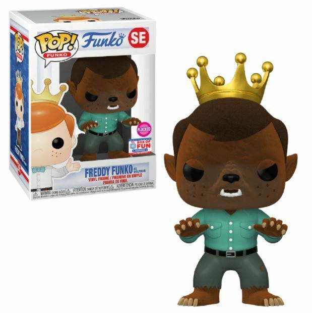 Funko POP! Freddy Funko As Wolfman (Flocked)(2021 Box of Fun/ 1000 PCS)(Damaged Box) #SE