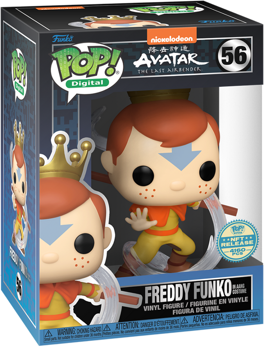 Funko POP! Digital: Avatar The Last Airbender - Freddy Funko As Aang (NFT Release)(4160 PCS) #56