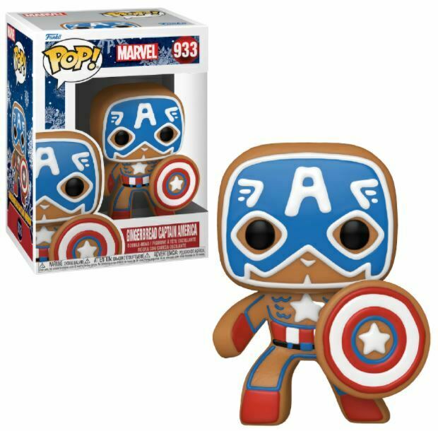 Funko POP! Marvel: Gingerbread Captain America #933