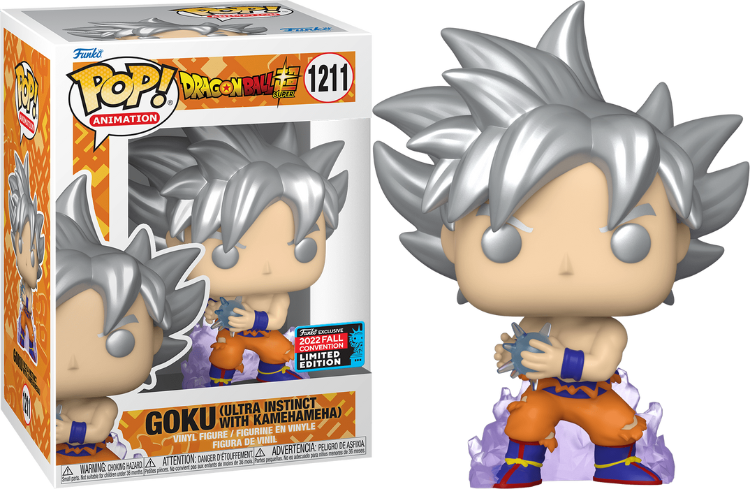 Funko POP! Animation: DragonBall Z - Goku (Ultra Instinct w/ Kamehameha)(2022 Fall Convention)(Damaged Box) #1211