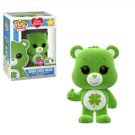 Funko POP! Animation: Care Bears - Good Luck Bear (Flocked Missing Sticker)(2018 ECCC) #355