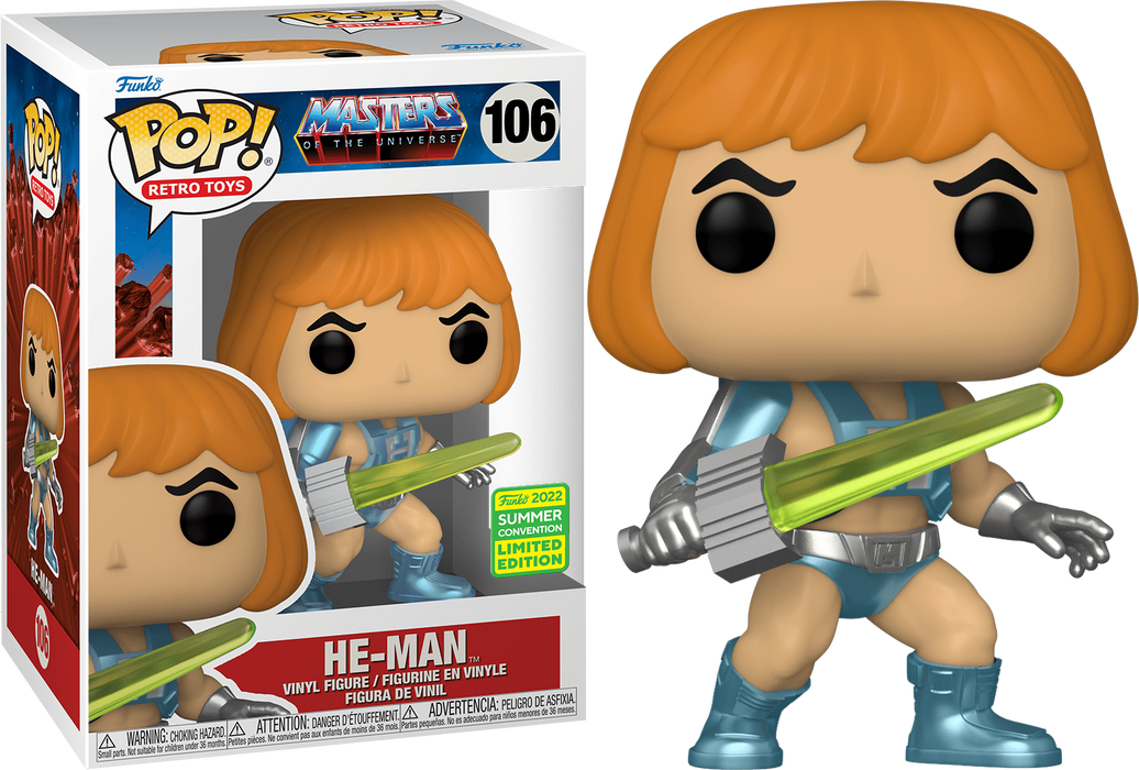 Funko POP! Retro Toys: Masters of The Universe - He-Man [Laser Power] (2022 Summer Convention/Shared) #106