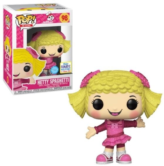 Funko POP! AD Icons: Jollibee - Hetty Spaghetti (Glitter)(Funatic Phillipes)(5000 PCS)(Damaged Box)