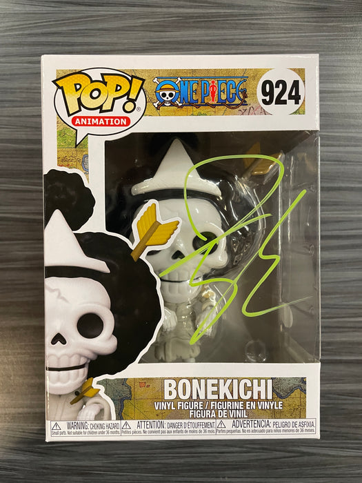 Funko POP! Animation: One Piece - Bonekichi (Signed/Ian Sinclair/JSA) #924