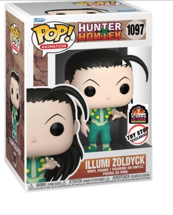 Funko POP! Animation: Hunter X Hunter- Illumi Zoldyck (2021 LACC)(Toy Stop) #1097
