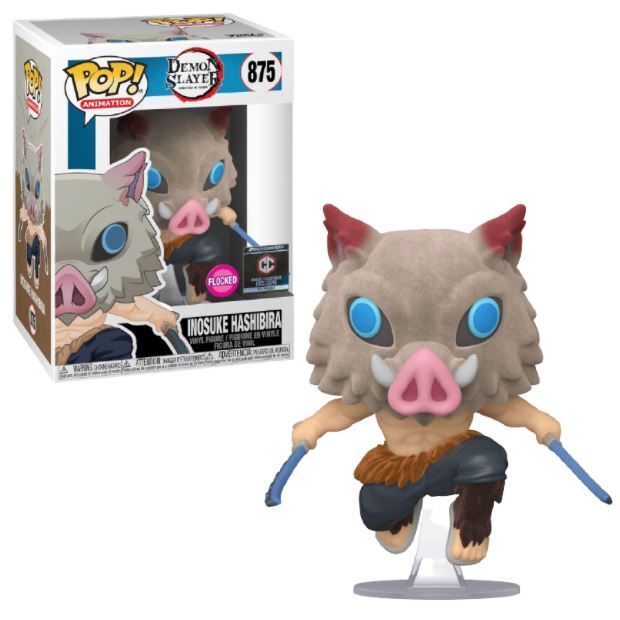 Funko POP! Animation: Demon Slayer - Inosuke Hashibira (Flocked)(Chalice Collectibles) #875